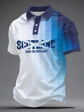 Men's UK Football Lover Scotland Printed polo shirt