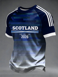 Men's UK Football Lover Scotland Printed short sleeve t-shirt