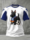Men's UK Football Lover Scotland Printed short sleeve t-shirt