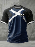 Men's UK Football Lover Scotland Printed short sleeve t-shirt
