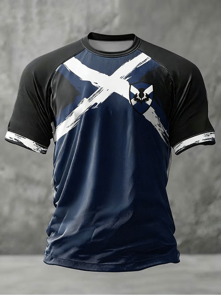 Men's UK Football Lover Scotland Printed short sleeve t-shirt