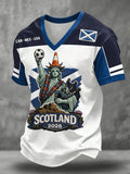 Men's Scotland Football Lover Printed T-shirt