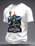 Men's Scotland Football Lover Printed T-shirt