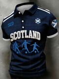 Men's UK Football Lover Scotland Printed polo shirt
