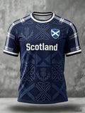 Men's Scotland Football Lover Printed T-shirt