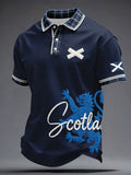 Men's Scotland Football Lover Printed Casual Tops