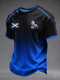 Men's UK Football Lover Scotland Printed short sleeves t-shirt