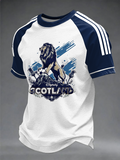 Men's UK Football Lover Scotland Printed short sleeve t-shirt
