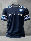 Men's UK Football Lover Scotland Printed short sleeves t-shirt