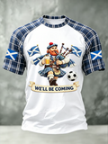 Men's UK Football Lover Scotland Printed short sleeve t-shirt
