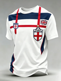 Men's UK Football Lover England Printed short sleeves t-shirt
