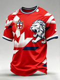 Men's UK Football Lover England Printed short sleeves t-shirt