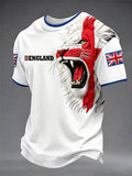 Men's British Football Casual Printed Unisex T-shirt