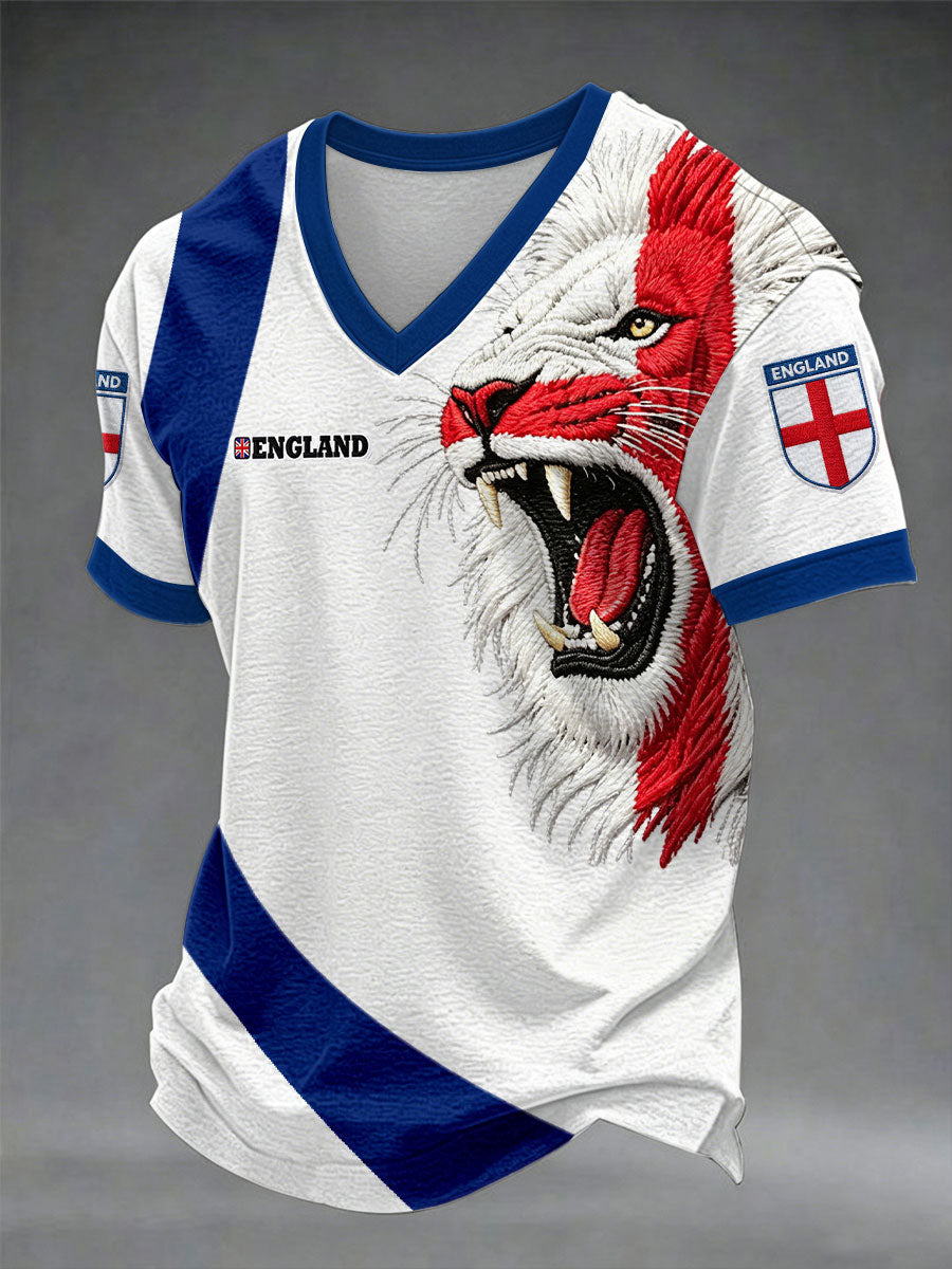 Men's British Football Casual Printed Unisex T-shirt