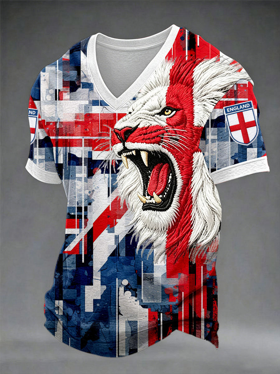 Men's British Football Casual Printed Unisex T-shirt