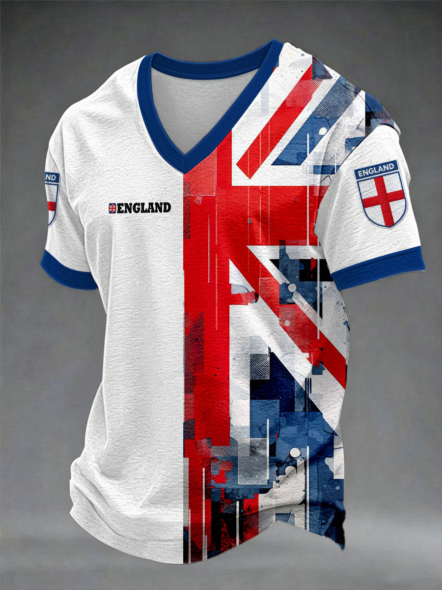 Men's British Football Casual Printed Unisex T-shirt