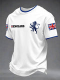 Men's British Football Casual Printed Unisex T-shirt