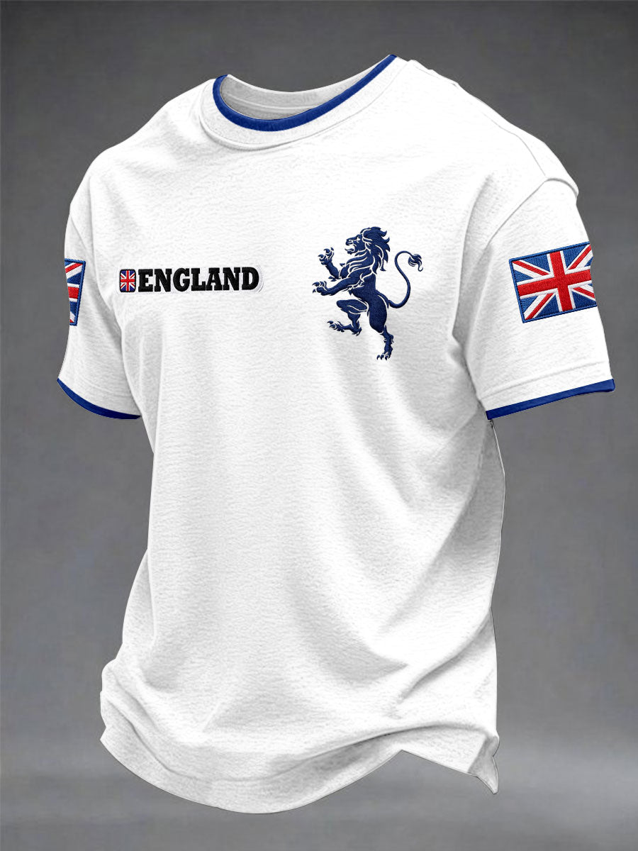 Men's British Football Casual Printed Unisex T-shirt