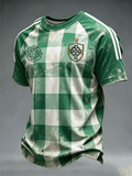 Men's British Football Celtic Print short sleeve t-shirt
