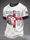 Men's UK Football Lover England Printed short sleeves t-shirt
