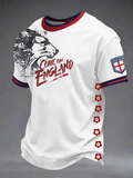 Men's UK Football Lover England Printed short sleeves t-shirt