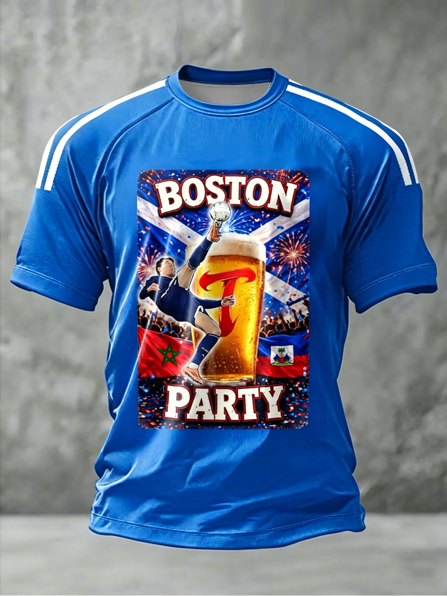 Men's UK Football Lover Scotland Printed short sleeve t-shirt