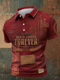 Men's North Lodon Forever Football Lover Printed Casual Tops