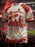Men's Gift For Soccer Fans Print Casual Tee