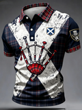 Men's UK Football Lover Scotland Printed polo shirt