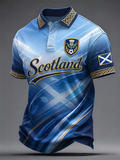 Men's UK Football Lover Scotland Printed polo shirt