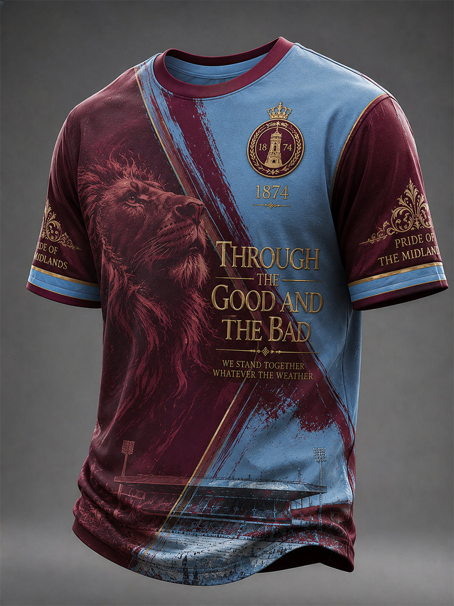 Men's Gift For football Fans Print Casual Tee