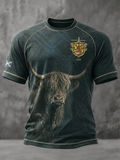 Men's  UK Football Lover Scotland Printed short sleeve t-shirt