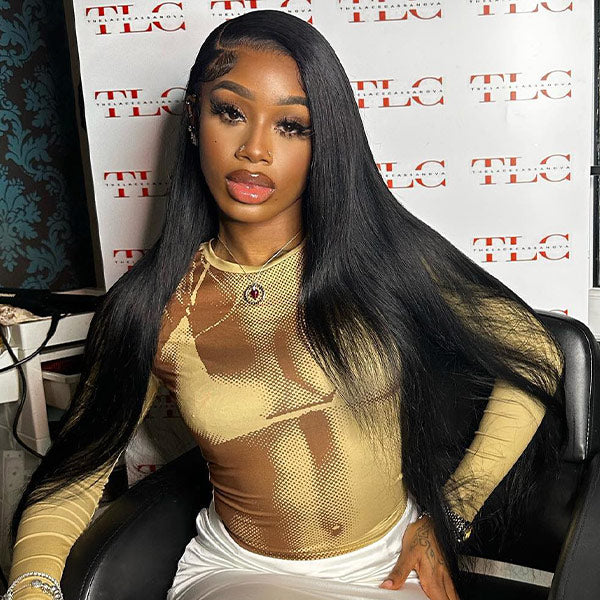 M-cap Straight Wear Go Wigs Pre Cut 9x6 HD Lace Bleached Knots Glueless Wigs Human Hair Tiny Knots Pre Plucked Hairline