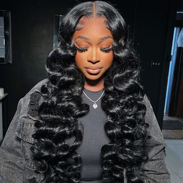 M-Cap Wand Curl Pre Cut 9x6 HD Lace Wear Go Glueless Wigs 100% Human Hair Pre Bleached Tiny Knots