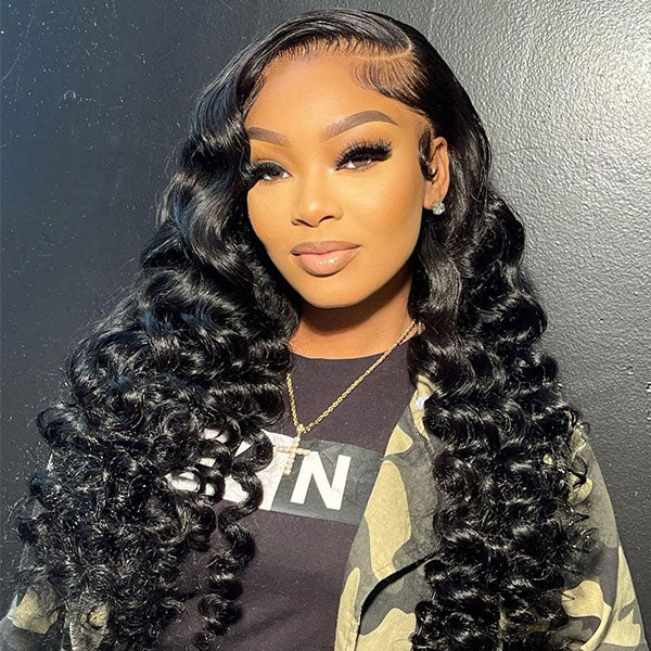 M-Cap Wand Curl Pre Cut 9x6 HD Lace Wear Go Glueless Wigs 100% Human Hair Pre Bleached Tiny Knots