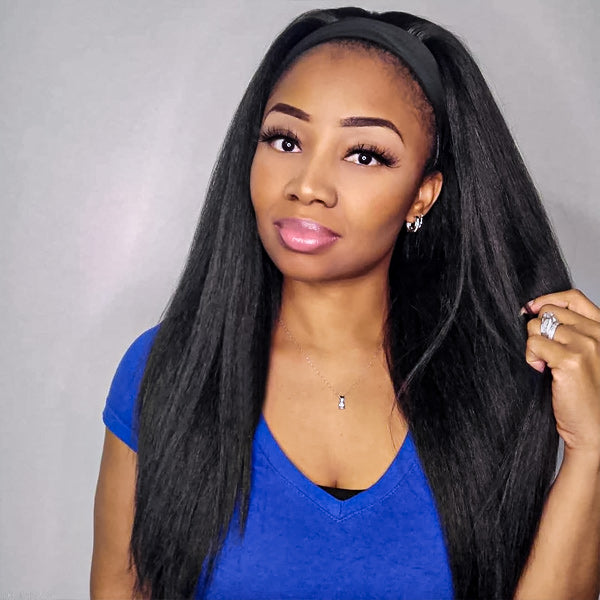 Yaki Straight Headband Wig Beginner Friendly Wig For Easy Everyday Styling